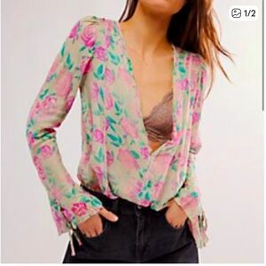 Free People Rosy Long-Sleeve Bodysuit Coachella here you come🎶💗🤩